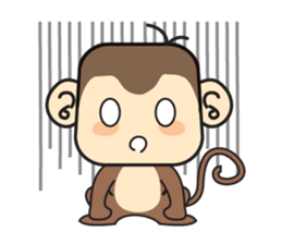 Ba Ball the monkey sticker #7098849