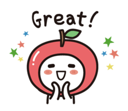 colorful and lovely apples(English) sticker #7099840