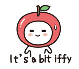 colorful and lovely apples(English) sticker #7099842