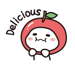 colorful and lovely apples(English) sticker #7099843