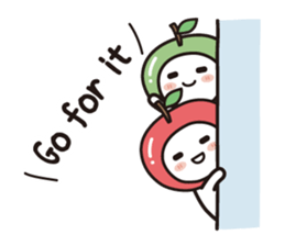 colorful and lovely apples(English) sticker #7099848