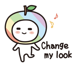 colorful and lovely apples(English) sticker #7099852