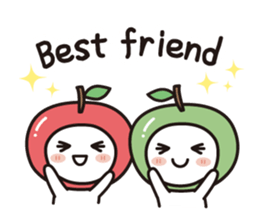 colorful and lovely apples(English) sticker #7099855