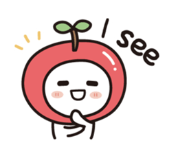 colorful and lovely apples(English) sticker #7099863