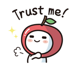 colorful and lovely apples(English) sticker #7099865