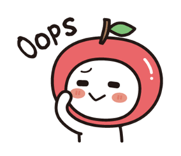 colorful and lovely apples(English) sticker #7099869