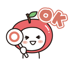 colorful and lovely apples(English) sticker #7099874