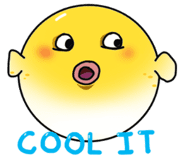 Yellow boxfish sticker #7100602