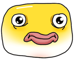 Yellow boxfish sticker #7100604