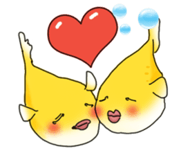 Yellow boxfish sticker #7100605