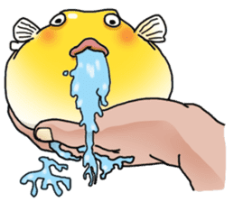 Yellow boxfish sticker #7100610