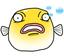 Yellow boxfish sticker #7100611