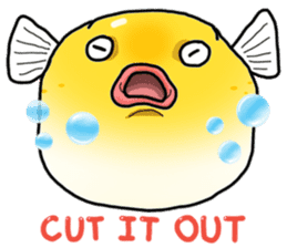 Yellow boxfish sticker #7100614