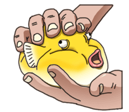 Yellow boxfish sticker #7100617