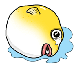 Yellow boxfish sticker #7100622