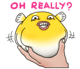 Yellow boxfish sticker #7100632