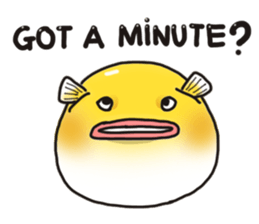 Yellow boxfish sticker #7100634