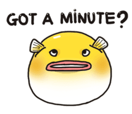 Yellow boxfish sticker #7100634