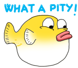 Yellow boxfish sticker #7100636