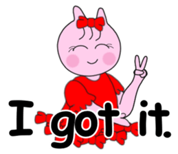 English cute Sticker.  MISTY sticker #7100925