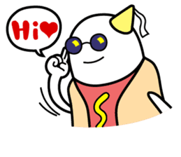 Hot Dog Man : Party sticker #7101440
