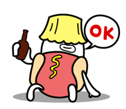 Hot Dog Man : Party sticker #7101441