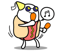 Hot Dog Man : Party sticker #7101443