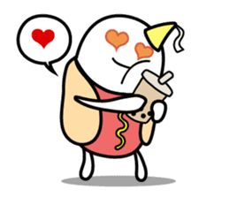 Hot Dog Man : Party sticker #7101444