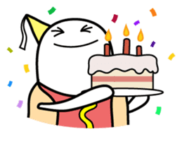 Hot Dog Man : Party sticker #7101447