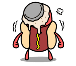 Hot Dog Man : Party sticker #7101451