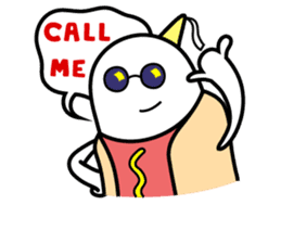 Hot Dog Man : Party sticker #7101455