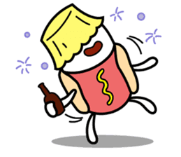 Hot Dog Man : Party sticker #7101458