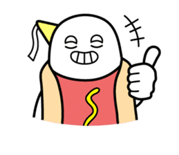 Hot Dog Man : Party sticker #7101460