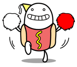 Hot Dog Man : Party sticker #7101462