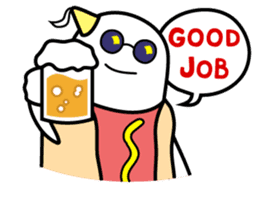 Hot Dog Man : Party sticker #7101464