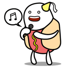 Hot Dog Man : Party sticker #7101466
