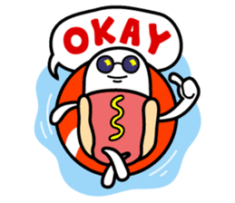 Hot Dog Man : Party sticker #7101470