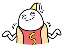 Hot Dog Man : Party sticker #7101475