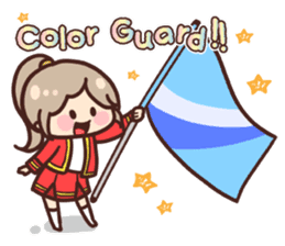 I love Color Guard(English) sticker #7101487