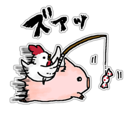 With love from the pig farm 2 sticker #7102152