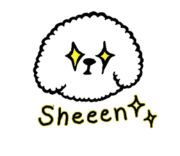 Lovely Bichon frize Dog Pero Sticker sticker #7102380