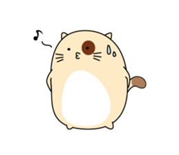 Caramel : The fun cat sticker #7102569