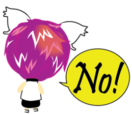 cartoon little cat girl sticker #7102693