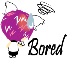 cartoon little cat girl sticker #7102696