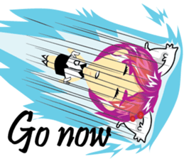 cartoon little cat girl sticker #7102698