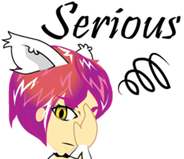 cartoon little cat girl sticker #7102709