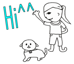 The cute children sticker #7102732