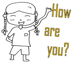 The cute children sticker #7102738