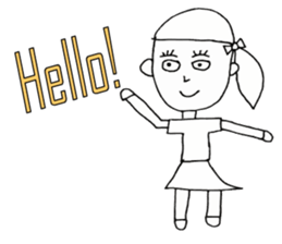 The cute children sticker #7102739