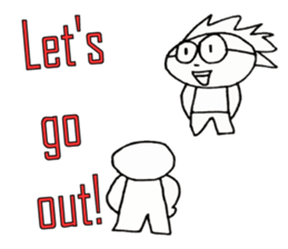 The cute children sticker #7102744